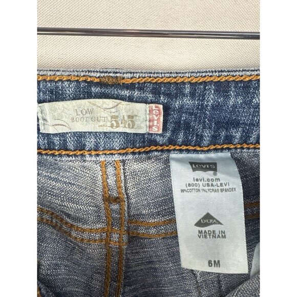 Levis Womens Bootcut Jeans Size 6M Medium Wash Denim Cotton Spandex Blend - Picture 4 of 6